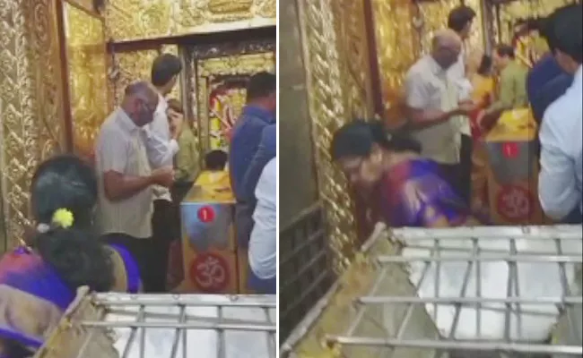 Vijayawada Indrakiladri Mulavirat video instagram against norms Viral - Sakshi