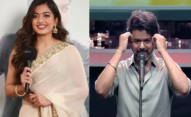 Thalapathy Vijay About Rashmika Mandanna At Varasudu Audio Launch - Sakshi