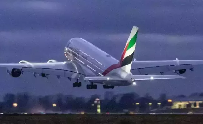 Emirates Plane Flies 13 Hours Lands At Again Took Off Airport - Sakshi