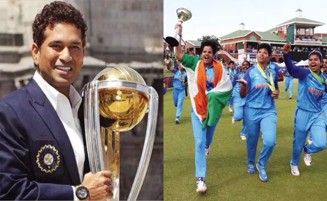 Sachin Tendulkar Felicitate India U-19 Women-Team Ahead IND Vs NZ 3rd T20 - Sakshi