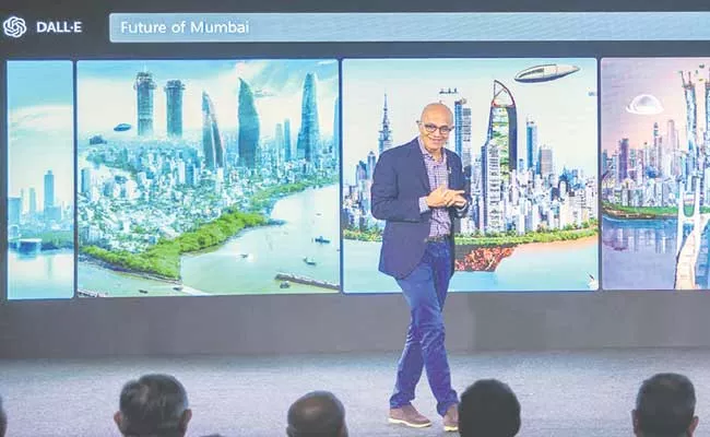 Microsoft Chairman Hails India Digitisation Journey Cloud Adoption - Sakshi