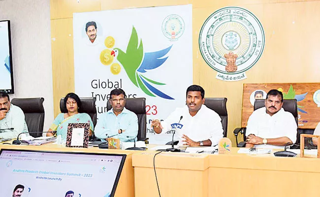 ap global investors summit 2023  Registration Stations Started - Sakshi