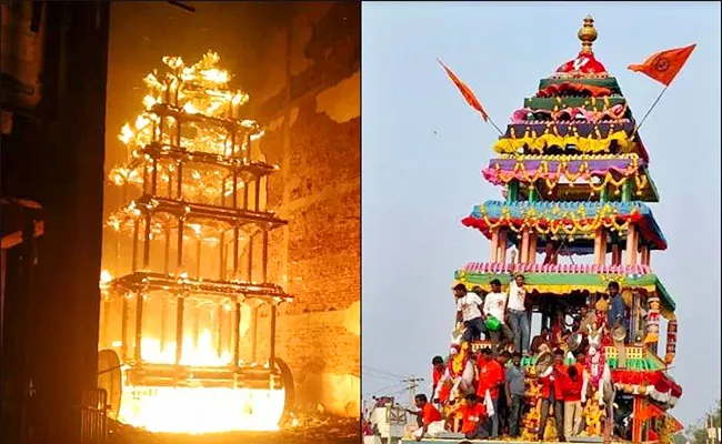 Antarvedi Chariot Fire Mishap Consumer Forum Orders Pay Rs 84 Lakh - Sakshi