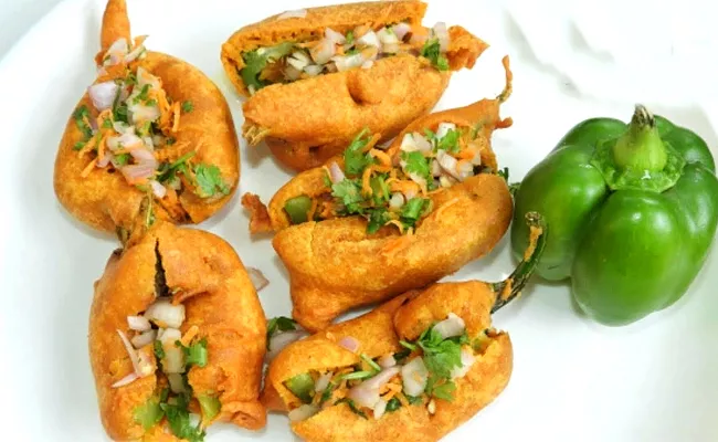 Recipes In Telugu: How To Make Capsicum Bajji - Sakshi