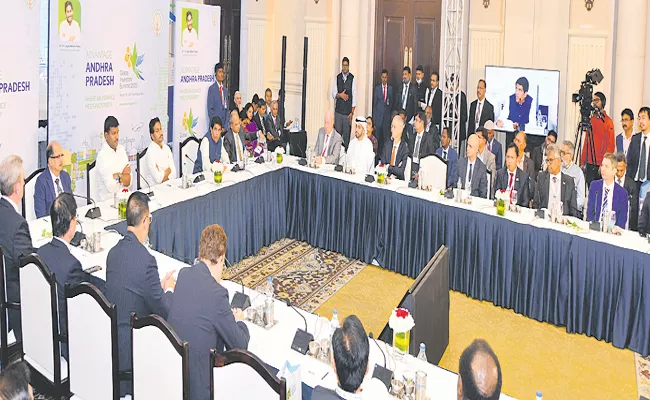 CEOs of various companies In Global Investors Preparatory Summit - Sakshi