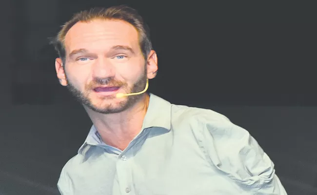 Motivational speaker Nick Vujicic of appreciation Andhra pradesh Education - Sakshi