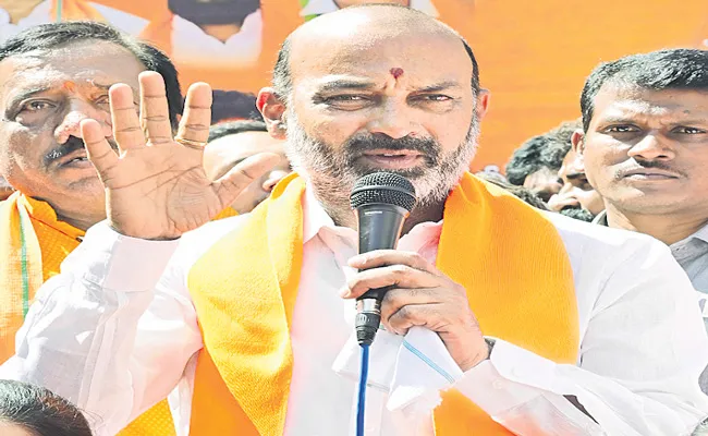 BJP Will Demolish Domes Of Telangana Secretariat: Bandi Sanjay - Sakshi