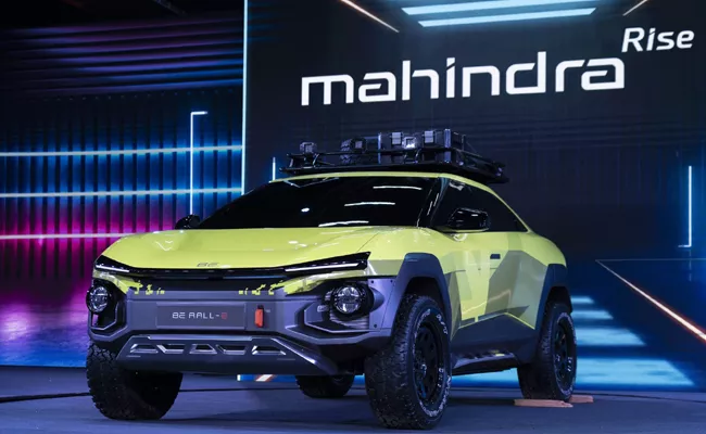 Mahindra Showcased XUVe9 And BE.05 Electric SUVs - Sakshi