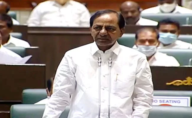 CM KCR Speech At Telangana Assembly On Center BJP Adani - Sakshi