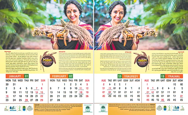 Millets Wall Calendar - Sakshi