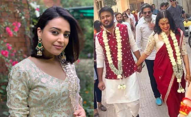 Swara Bhaskar Married With Political Activist Fahad Ahmad - Sakshi