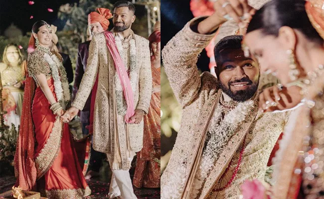 Hardik Pandya Shares New Pics After Renewing Wedding Vows Breaks Internet - Sakshi