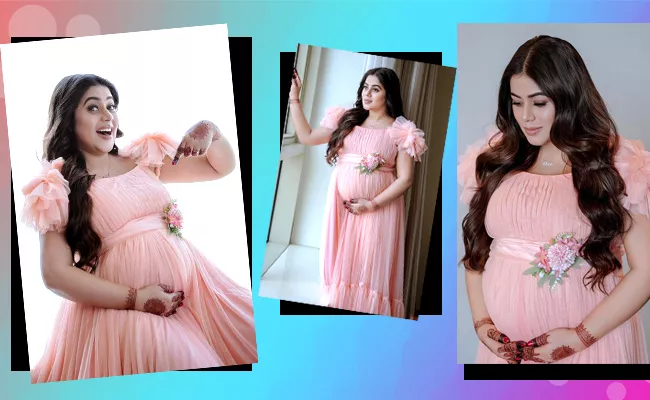 Heroine Poorna shared baby bump photos Goes Viral - Sakshi