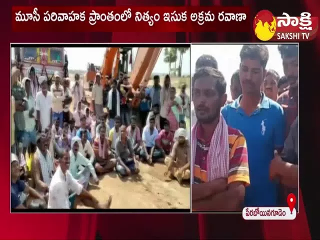 Illegal Sand Mafia at Suryapet District