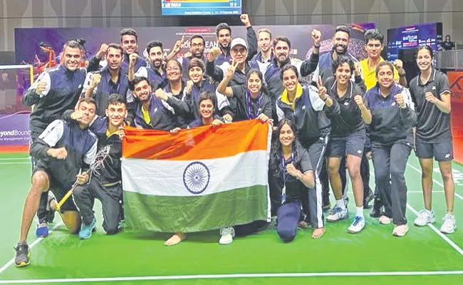 Asian Mixed Team Championships: India loses 2-3 to China, clinches first-ever bronze medal  - Sakshi