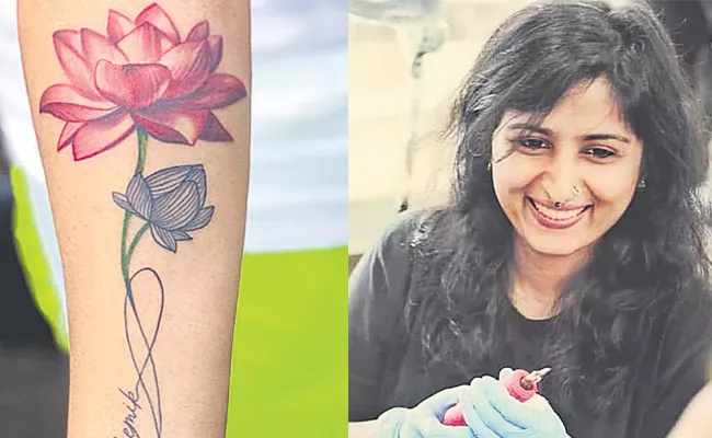 A Story of Female tattoo artist Archana Bhanushali - Sakshi