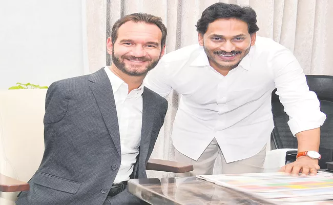 Nick Vujicic Praises CM YS Jagan - Sakshi