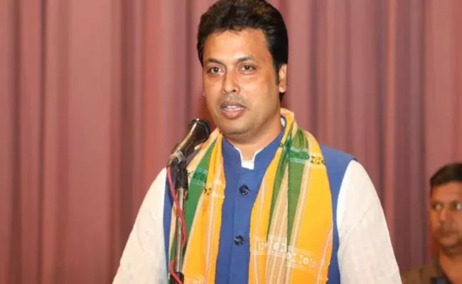 BJP MP Biplab Deb Car Meets With Accident In Haryana - Sakshi