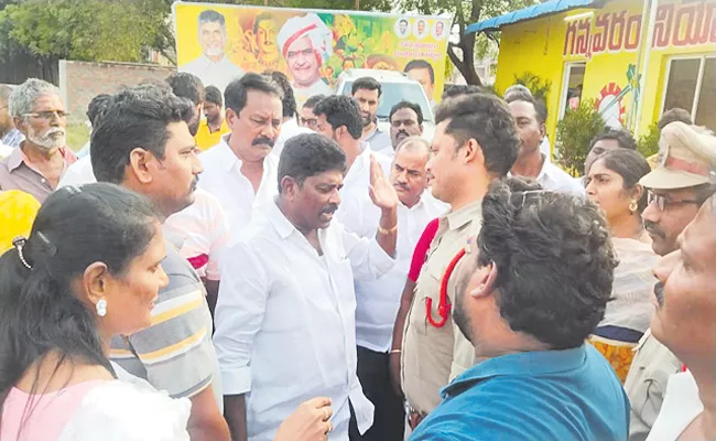 TDP Leaders Over Action On MLA Vallabhaneni Vamsi Mohan - Sakshi