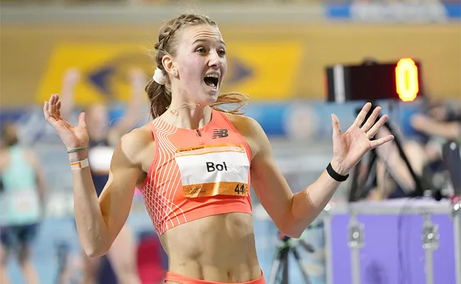 Femke Bol Breaks 41-Year World Record Women Indoor 400-Meters - Sakshi