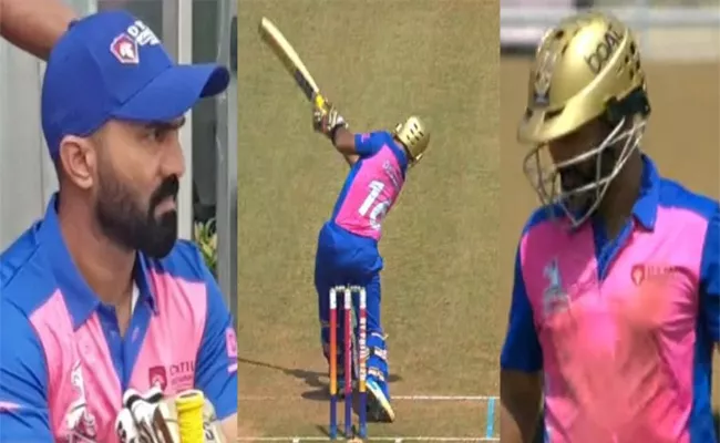 Dinesh Karthik Smashed 75 Runs From 38 Balls In DY Patil Tournament - Sakshi