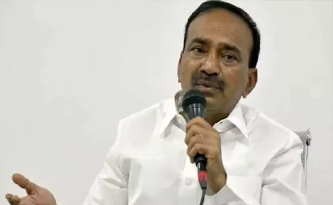 BJP Etela Rajender Slams KCR Over Sayanna Cremations Episode - Sakshi