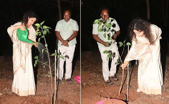 Kangana Ranaut Participate In Green India Challenge - Sakshi