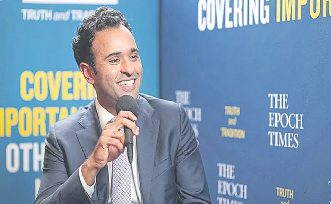 Indian-American entrepreneur Vivek Ramaswamy announces 2024 presidential bid - Sakshi