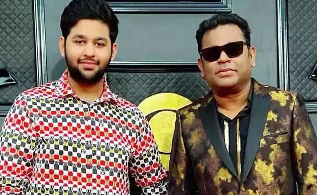 AR Rahman Dance With His Son AR Ameen for a Song - Sakshi