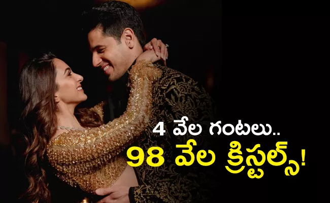 Did You Know Kiara Advani Sangeet Lehanga With 98k Crystals - Sakshi