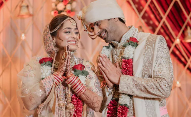 TV Actor Ribbhu Mehra Married Kirtida Mistry, Wedding Photo Goes Viral - Sakshi