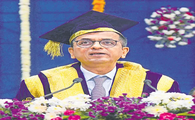 Supreme Court CJI DY Chandrachud at Nalsar Law University - Sakshi