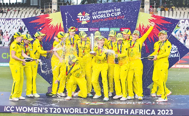 Womens t20 World Cup: Australia Wins Hat trick Trophy To Beat South Africa - Sakshi