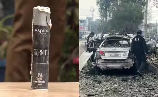 JK police recover IED in perfume bottle from teacher-turned-ultra - Sakshi