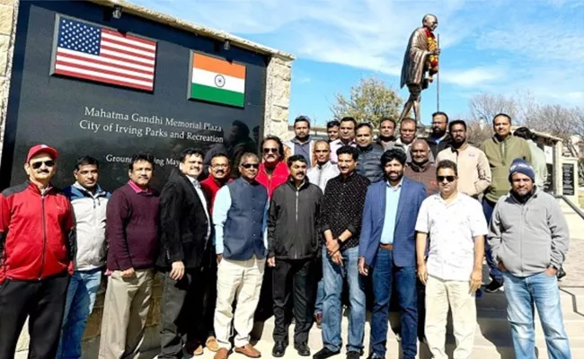 Dr Satheesh Reddy Visited Mahatma Gandhi Memorial In Dallas - Sakshi