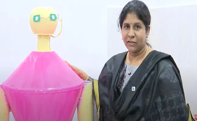 Hyderabad: Kitolit Teaching Company Made Humanoid Robot Design Manikonda - Sakshi