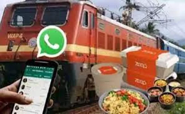 Train Passengers Can Soon Order Food Via WhatsApp - Sakshi