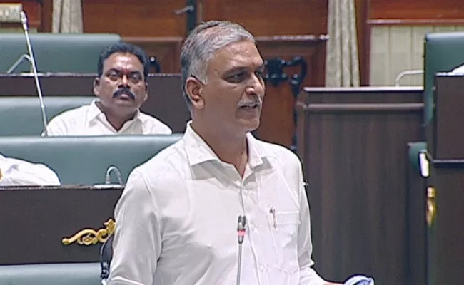 Minister Harish Rao Comment On Farmers And BJP In Assembly - Sakshi