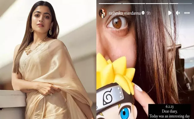 Rashmika Mandanna Shares Her Diary in Instagram Story - Sakshi