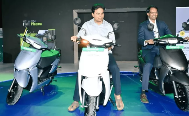 KTR launches the first edition of the Hyderabad E-Motor Show - Sakshi