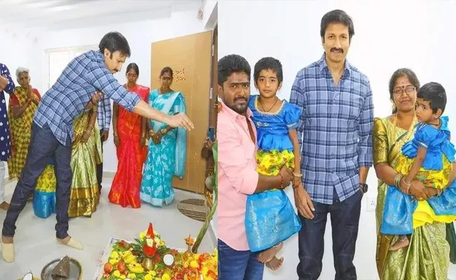 Hero Gopichand Visit His Assistant New Home Opening Ceremony - Sakshi