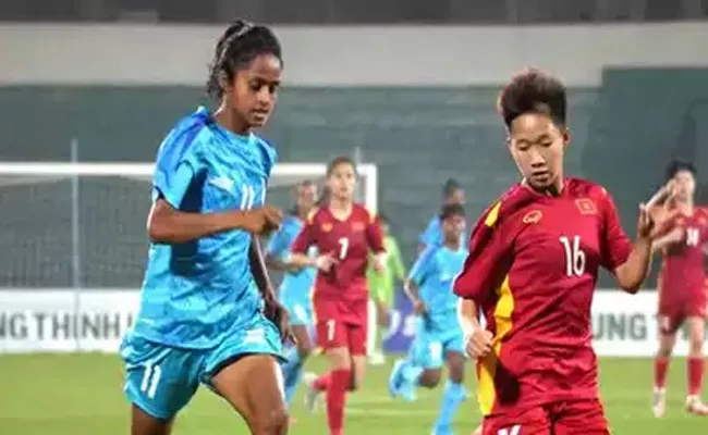 AFC U-20 Womens Asian Cup Qualifiers: India draw with Vietnam, eliminated on goal difference - Sakshi