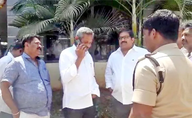 TDP Leader Damacharla Janardhan Over Action At Ongole PS - Sakshi