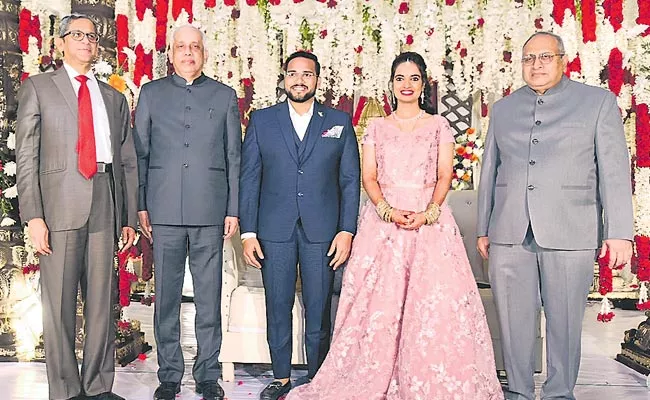 Governor Justice Abdul Nazeer Bless The Newlyweds In Guntur - Sakshi