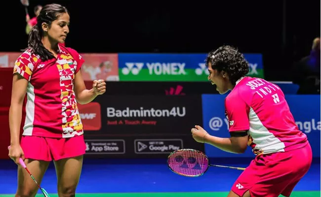 Gayatri Pullela-Treesa Jolly Reach Quarters Ousting Former No-1 Pair - Sakshi