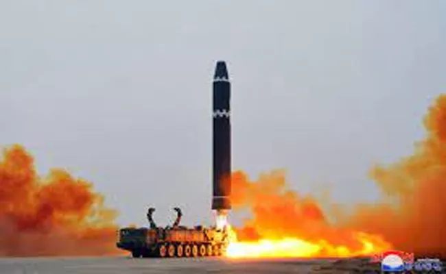 North Korea fired an intercontinental ballistic missile test launch - Sakshi