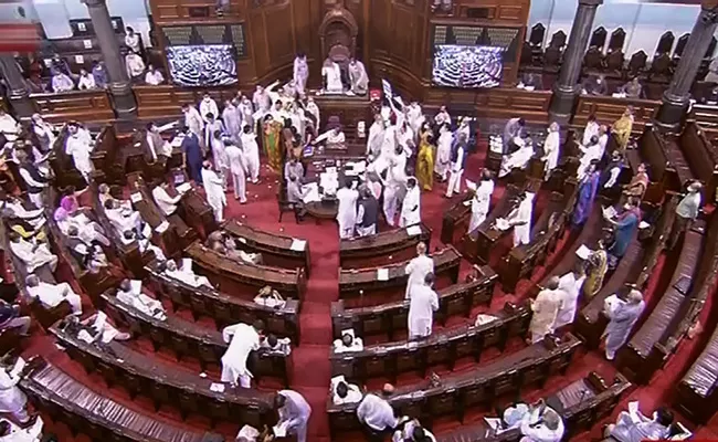 Both Houses of Parliament adjourned following continued to fifth day - Sakshi