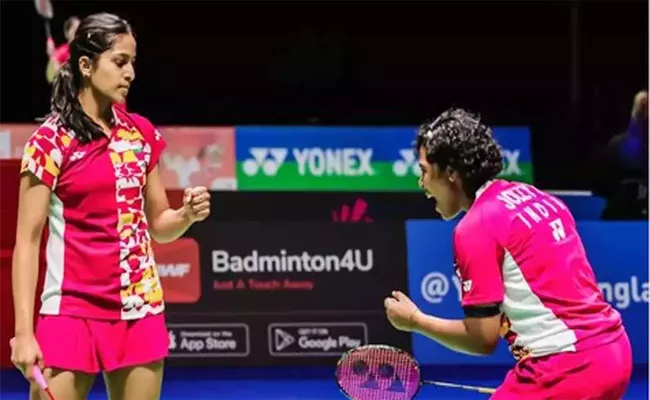 Treesa Jolly, Gayatri Gopichand Pair Enter All England Championships Semis - Sakshi