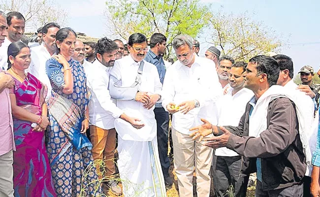 Ministers Aerial Survey in Vikarabad District - Sakshi