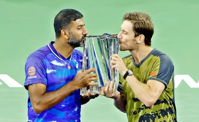 43-year-old Rohan Bopanna Becomes Oldest ATP Masters-1000 Champion - Sakshi